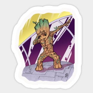 Baby Groot Dabs Sticker